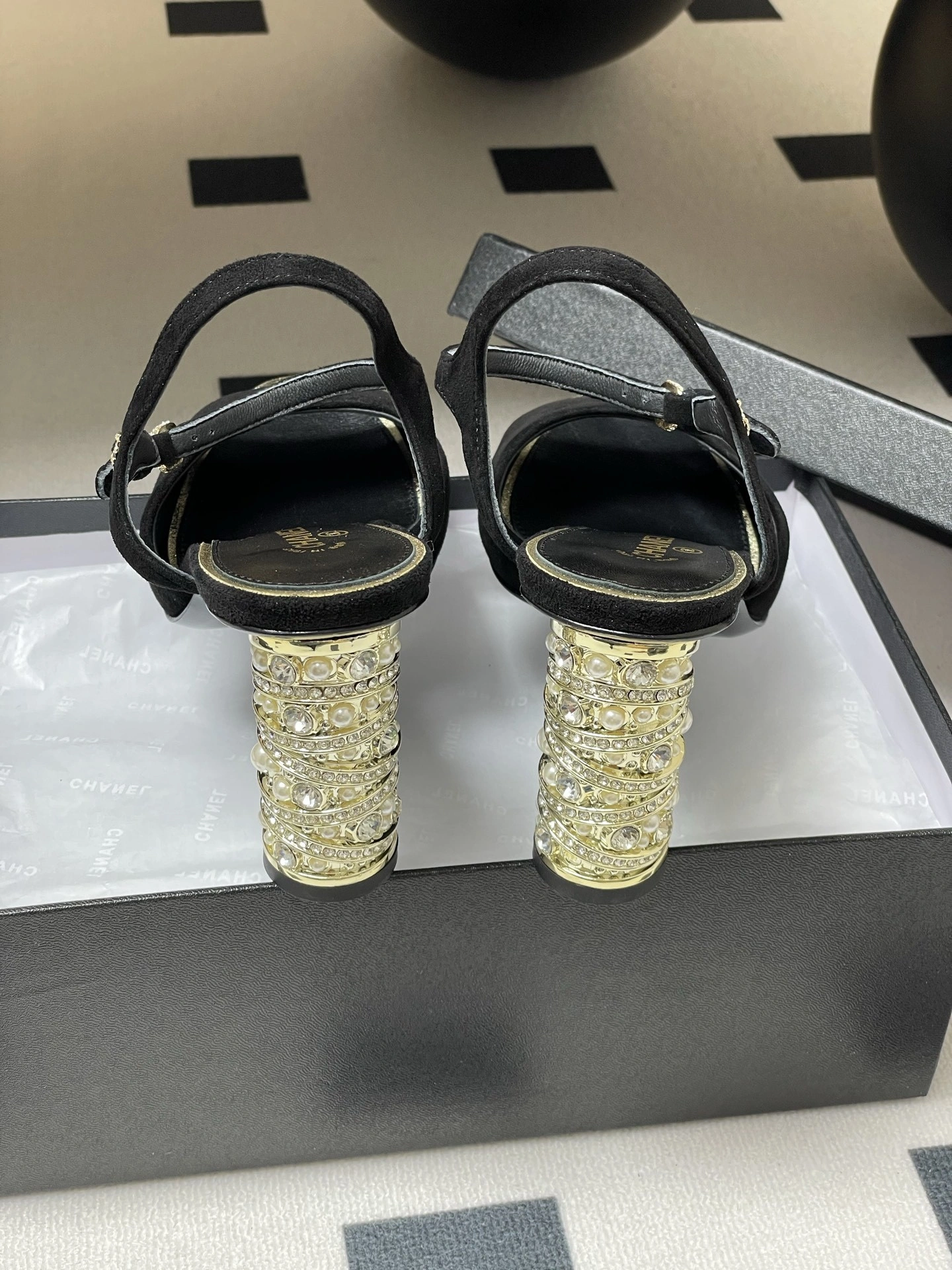 COCO-- 3h1958 G46097 B18550 94305 sheepskin Heel height：8.5CM item:E-X158C2041